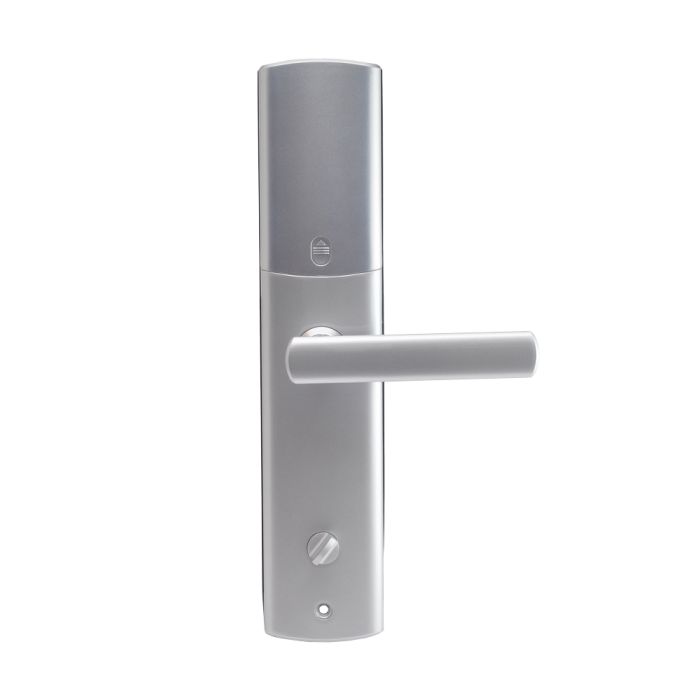 Замок біометричний автономний Trinix TRL-5111BTF Silver Left з Bluetooth, зчитувачем відбитків пальців і карт Mifare