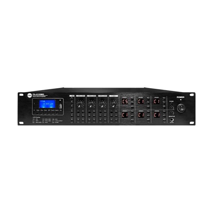 Матричний мікшуючий підсилювач CMX PA-6120MX, 6 зон, 19"