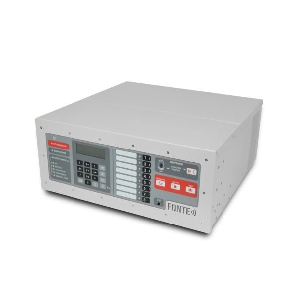Моноблок FONTE-8-200 на 8 зон 200W настільний для системи мовного оповіщення про пожежу