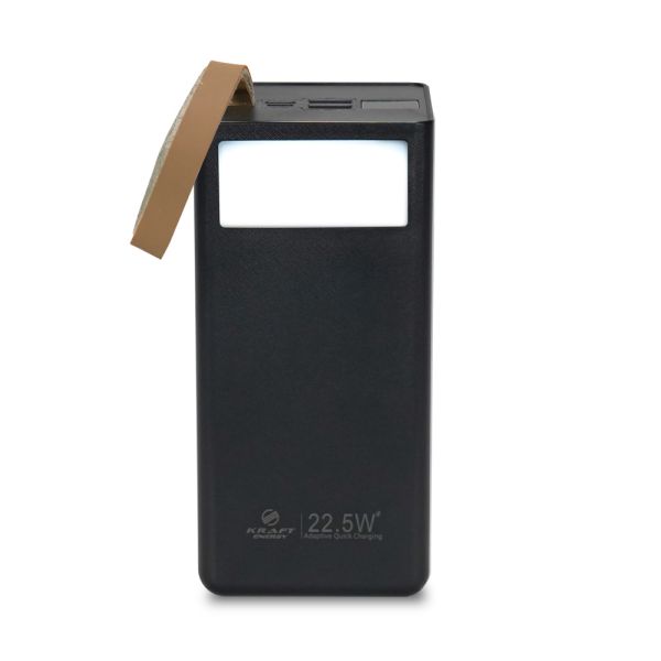 Повербанк 40000mAh Power Bank Kraft TPB-2340 Black 22.5W QC3.0 LED-ліхтар