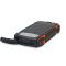 Повербанк з сонячною панеллю 30000mAh Power Bank Kraft TPB-1830SLP Orange 18W QC2.0 LED-ліхтар