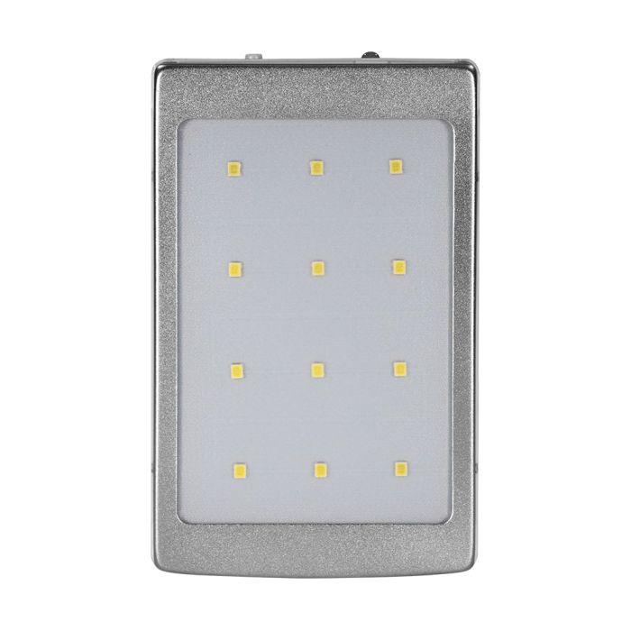 Повербанк з сонячною панеллю 10000mAh Power Bank Kraft KPB-1012SL Silver LED-ліхтар