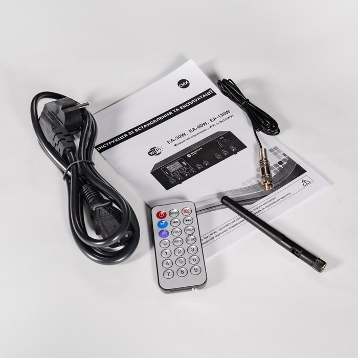 Мікшуючий підсилювач CMX EA-120W, 1 зона, Wi-Fi, 19''