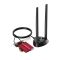Адаптер WiFi 6E Cudy WE4000 AX5400 PCI Express тридіапазонний з Bluetooth 5.2
