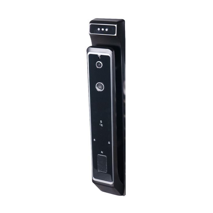 Замок біометричний автономний Trinix TRL-8801BTV Black з Bluetooth, розпізнаванням облич, зчитувачем відбитків пальців і карт Mifare
