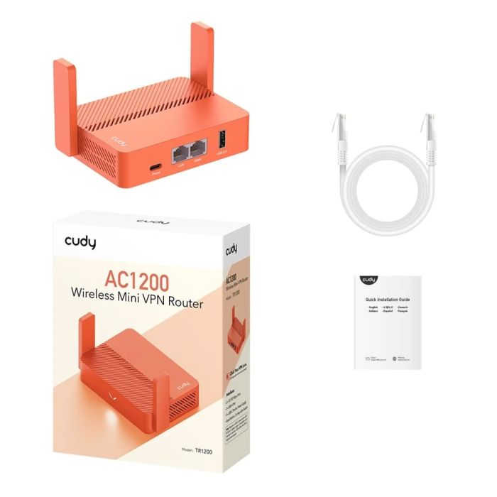 WiFi 5 Mesh-маршрутизатор Cudy TR1200 дводіапазонний портативний