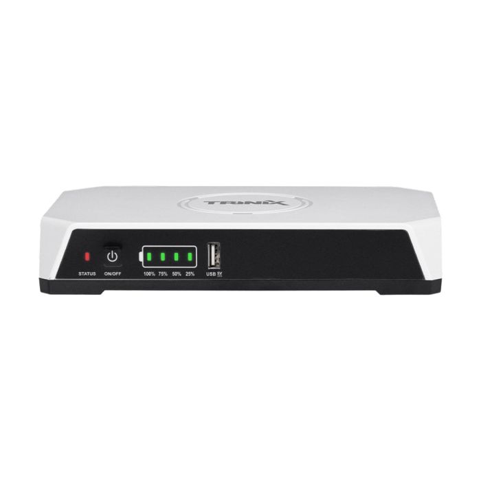 Джерело безперебійного живлення DC UPS Trinix TRX-MUPS-3648PoE (20000mAh LiFePo4) 5V/9V/12V/24V/48V/PoE, LiFePo4 4*5Ah, для роутера і медіаконвертера