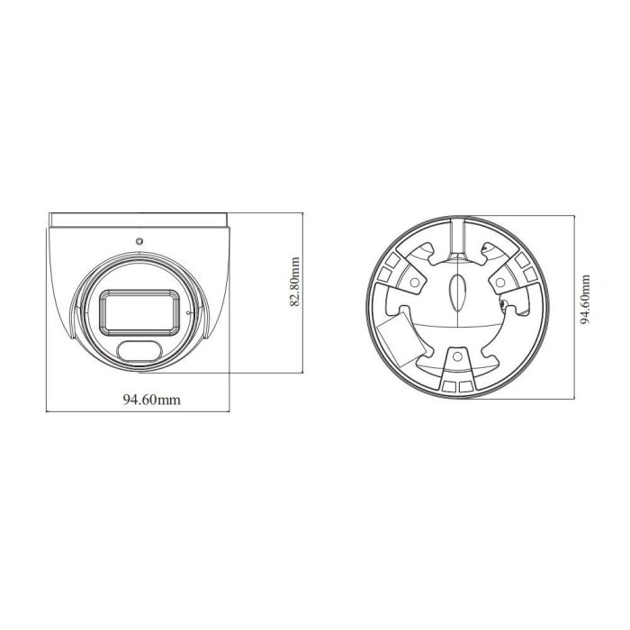 IP-відеокамера 4Mp TVT TD-9544S4L-A(D/PE/AW1) White f=2.8mm, ІЧ+LED-підсвічування, з мікрофоном
