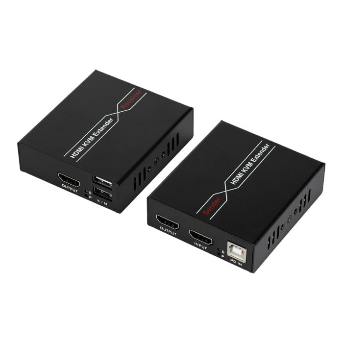 Подовжувач відеосигналу HDMI 60m E-LINK LNK-HDE-60KVM