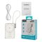 Повербанк 10000mAh Choetech B735 White QC3.0 PD3.0 бездротова магнітна зарядка, вбудований кабель, підставка