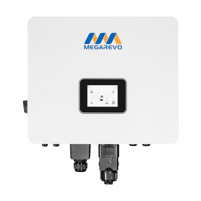 Гібридний однофазний інвертор для сонячних панелей 6kW Megarevo R6KL1DA-G2S 2 MPPT WiFi