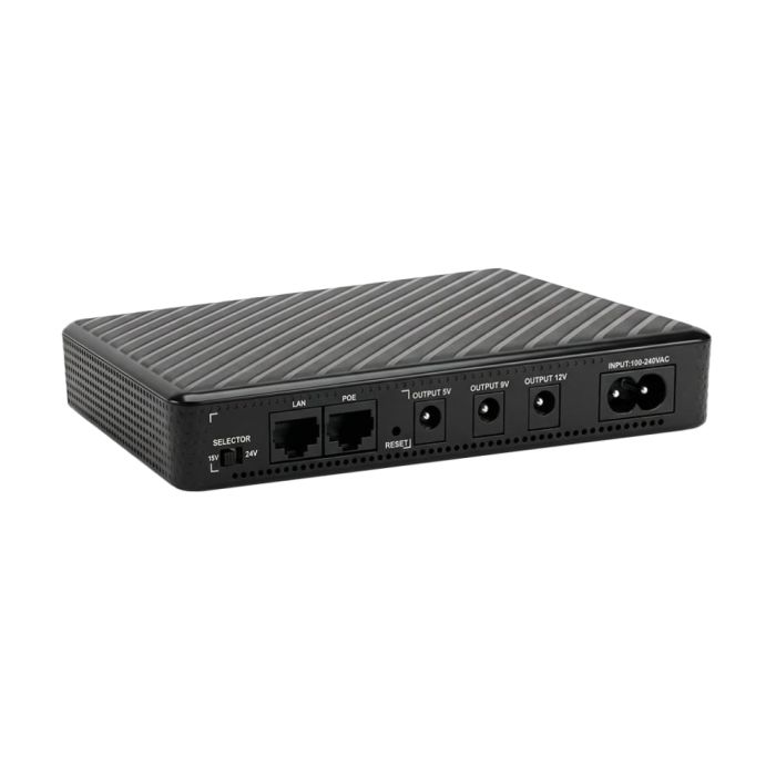 Джерело безперебійного живлення Mini UPS SKE POE-432N 8800mAh 5V/9V/12V/15V/24V/PoE, Li-ion 4*2.2Ah, для роутера і медіаконвертера