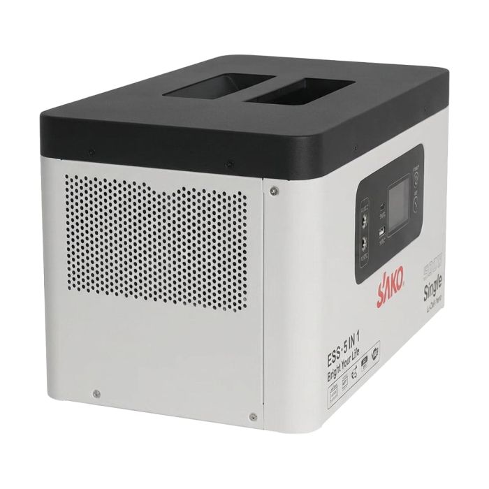 Портативна зарядна станція Sako Alpha-ESS-500W/1KWh. Потужність 500 Вт, енергоємність 1004.8 Вт*год, LifePO4