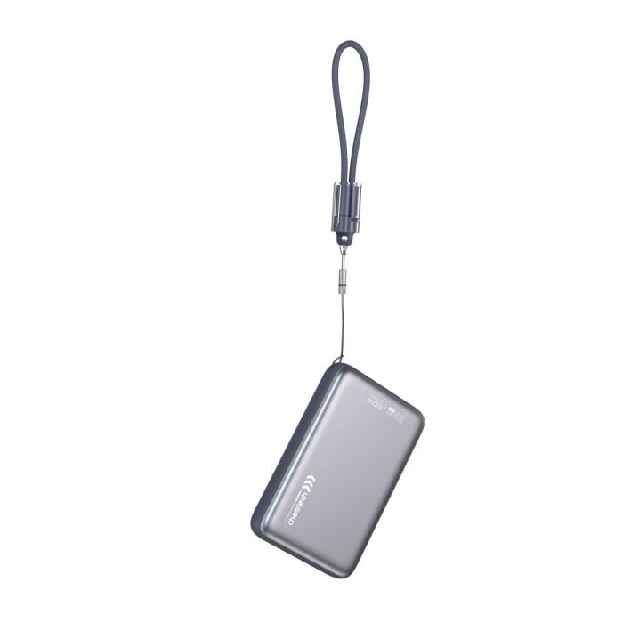 Повербанк 10000mAh Choetech B862 Grey 22.5W QC3.0 PD3.0 бездротова магнітна зарядка MagSafe
