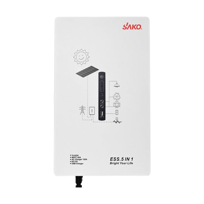 Cистема резервного живлення (інвертор та батарея) Sako Alpha-ESS-1000W/2KWh настінна. Потужність 1000 Вт, енергоємність 2009.6 Вт*год, LifePO4