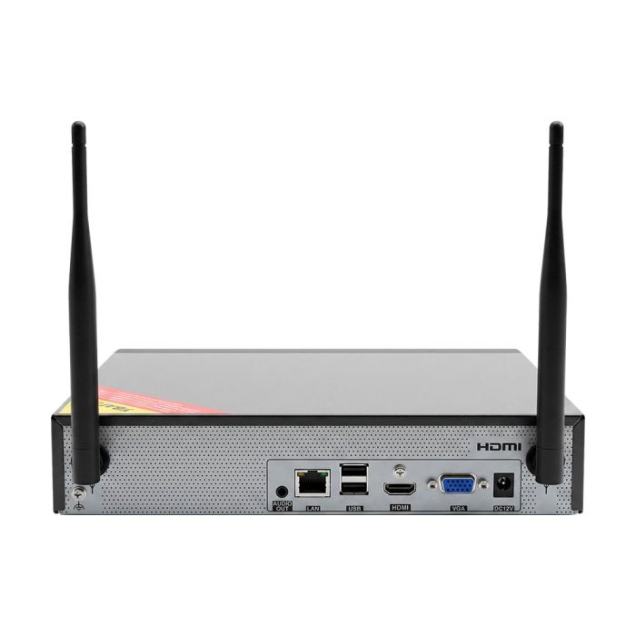 Комплект IP-відеонагляду з WiFi на 4 камери TVT TD-P0804W1-001: 4 циліндричні 4Mp WiFi IP-відеокамери + 8-канальний 8Mp WiFi IP-відеореєстратор