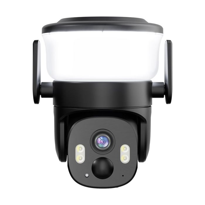IP PTZ-відеокамера автономна з WiFi, прожектором та сонячною панеллю 3Mp Light Vision VLC-6103WLS Black (Lamp+Solar) (CareCam Pro) f=3.6mm, на акумуляторних батареях