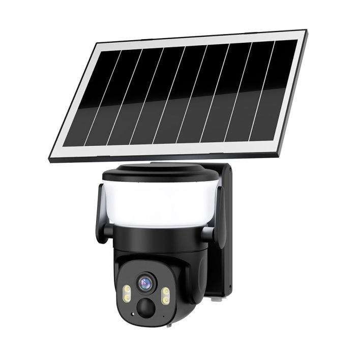 IP PTZ-відеокамера автономна з WiFi, прожектором та сонячною панеллю 3Mp Light Vision VLC-6103WLS Black (Lamp+Solar) (CareCam Pro) f=3.6mm, на акумуляторних батареях