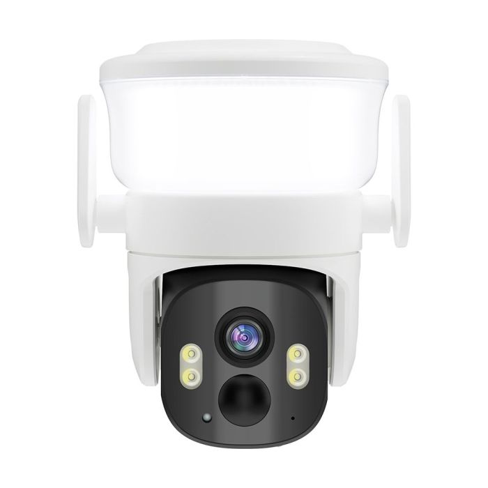 IP PTZ-відеокамера автономна з WiFi, прожектором та сонячною панеллю 3Mp Light Vision VLC-6103WLS White (Lamp+Solar) (CareCam Pro) f=3.6mm, на акумуляторних батареях