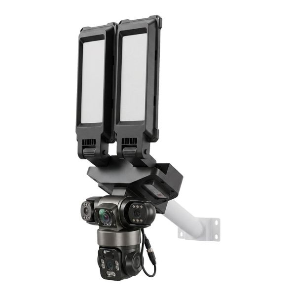 IP PTZ-відеокамера автономна з 4G, прожектором та сонячною панеллю 3Mp+3Mp+3Mp Light Vision VLC-1223IGL/3C (Lamp+Solar) f=4mm, на акумуляторних батареях