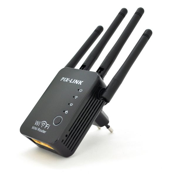 Підсилювач WiFi сигналу з 4-ма вбудованими антенами LV-WR16, живлення 220V, 300Mbps, IEEE 802.11b/g/n, 2.4-2.4835GHz, BOX