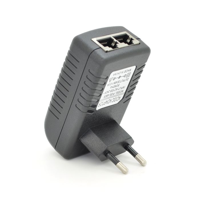 POE інжектор 48V 0,5A (24Вт) з портами Ethernet 10/100Мбіт / с
