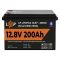 Акумулятор LP LiFePO4 12V (12,8V) - 200 Ah (2560Wh) (Smart BMS 150А) з BT пластик Уцінка