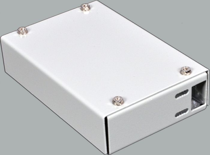 Міні-бокс для ВО адаптерів, (120х80х28мм) 2 SC Duplex/ 2 LC Quad CMS
