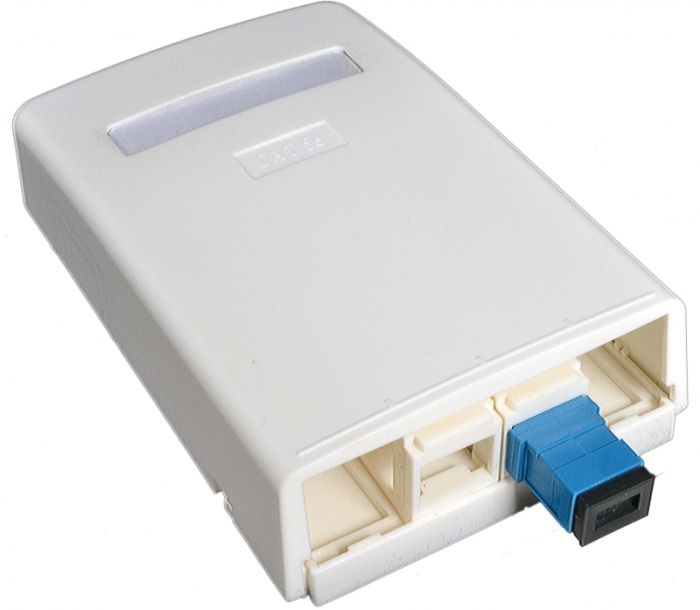 Розетка 4 порт. настінна (1хST/FC, 2xSC Simplex/LC Duplex, 1xRJ45) без ВО адаптерів