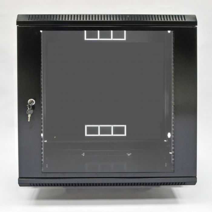 Шафа 12U, 600х500х640 мм (Ш*Г*В), акрилове скло