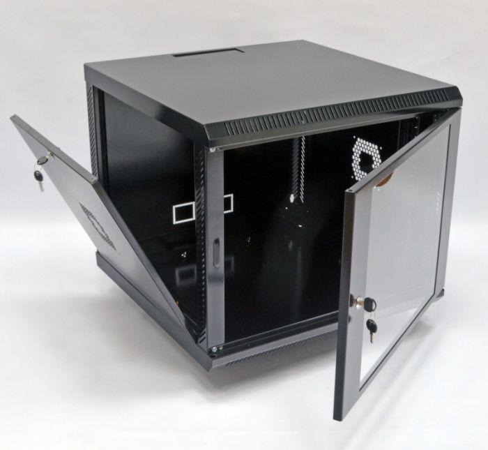 Шафа 9U, 600х600x507 мм (Ш*Г*В), акрилове скло