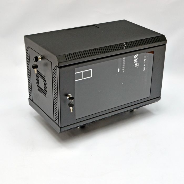 Шафа 6U, 600х350х373 мм (Ш*Г*В), акрилове скло