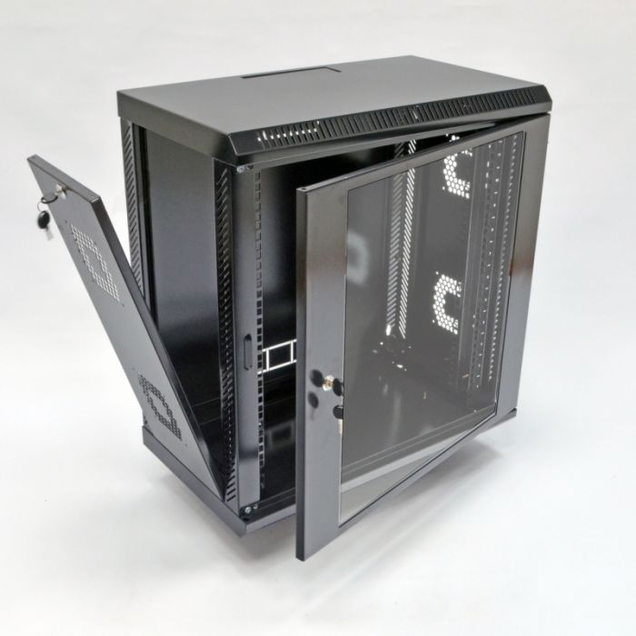 Шафа 12U, 19", 600х350х640 мм (Ш*Г*В), акрилове скло