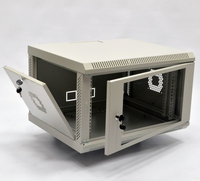 Шафа 6U, 600х350х373 мм (Ш*Г*В), акрилове скло