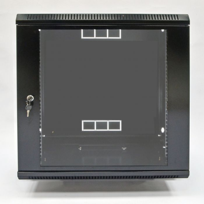Шафа 12U, 600х700х640 мм (Ш*Г*В), акрилове скло