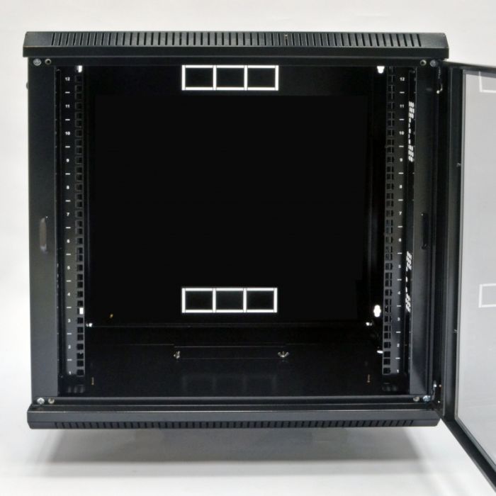 Шафа 12U, 600х500х640 мм (Ш*Г*В), акрилове скло