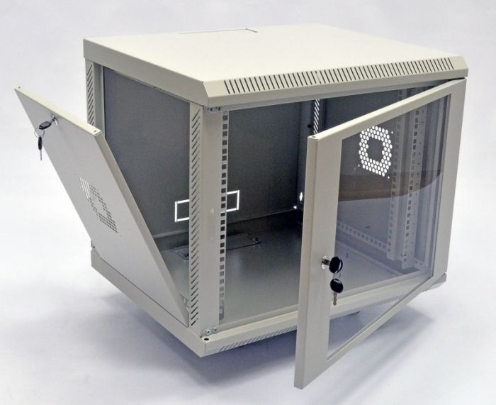 Шафа 9U, 600х500х507 мм (Ш*Г*В), акрилове скло