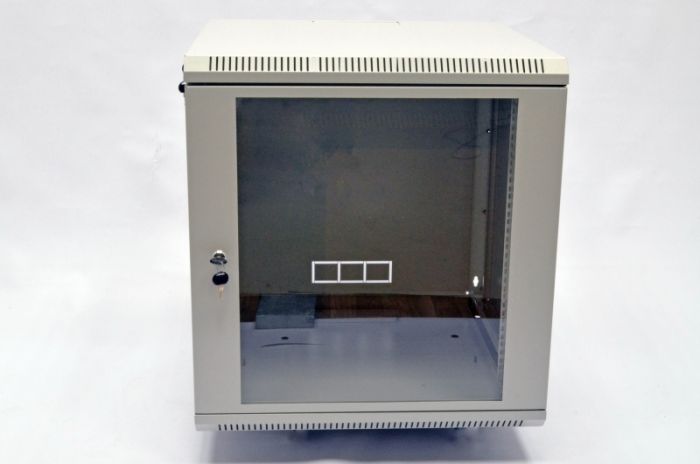 Шафа 12U, 600х600х640 мм (Ш*Г*В), акрилове скло