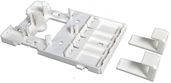 Розетка 4 порт. настінна (1хST/FC, 2xSC Simplex/LC Duplex, 1xRJ45) без ВО адаптерів