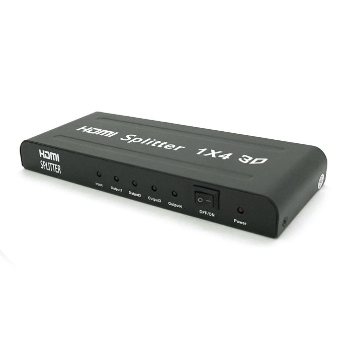 Активний HDMI спліттер 1 => 4 порту, 1080р, DC5V / 2A Q50