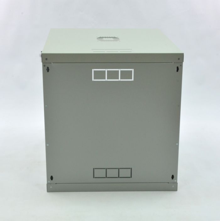 Шафа 12U, 600х600х640 мм (Ш * Г * В), економ, акрилове скло, сірий