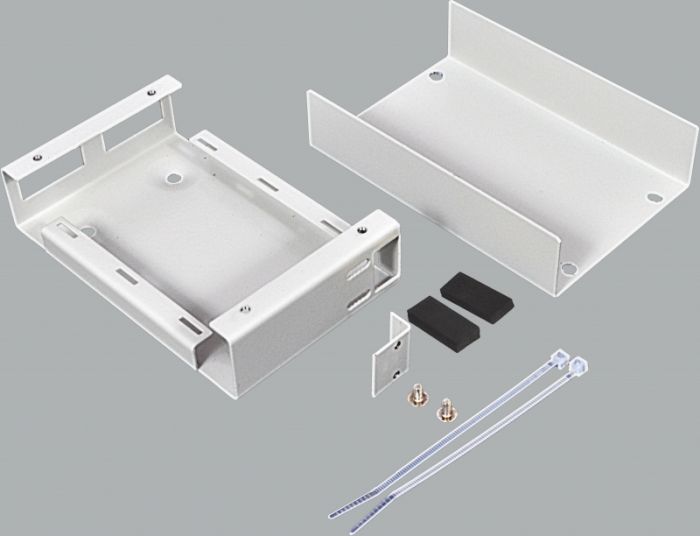 Міні-бокс для ВО адаптерів, (120х80х28мм) 2 SC Duplex/ 2 LC Quad CMS