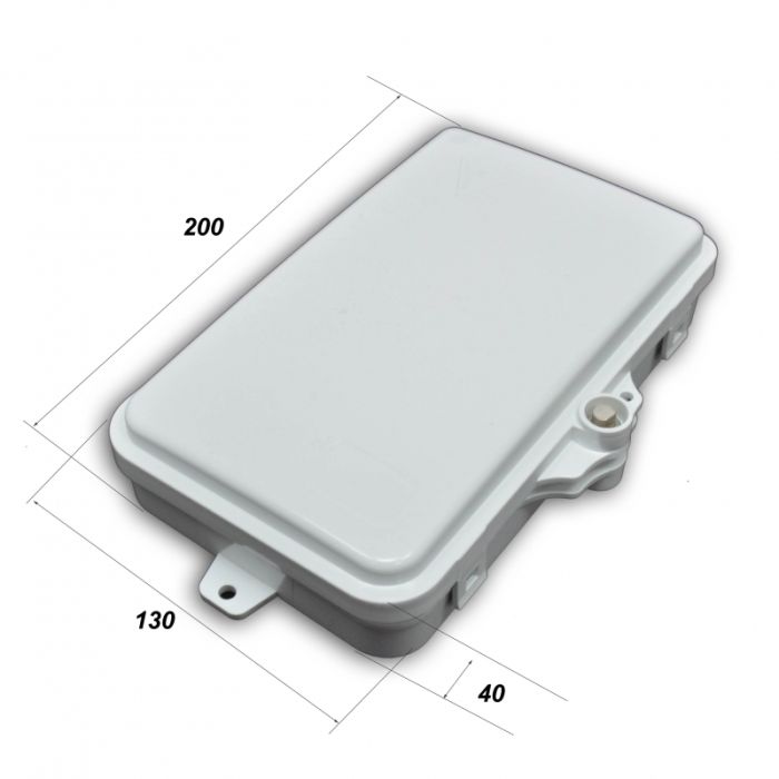 Бокс герметичний розподільний на 4 SC Simplex/LC duplex, 205x135x40 мм