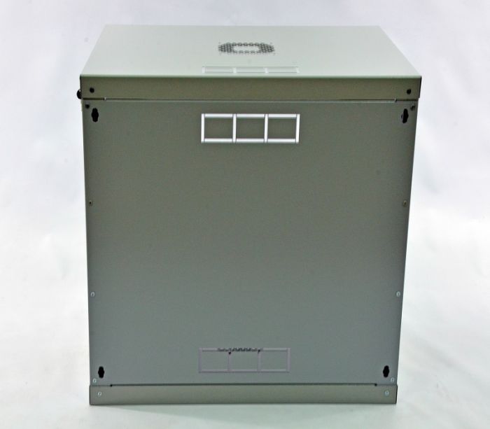 Шафа 12U, 600х500х640 мм (Ш * Г * В), економ, акрилове скло, сіра