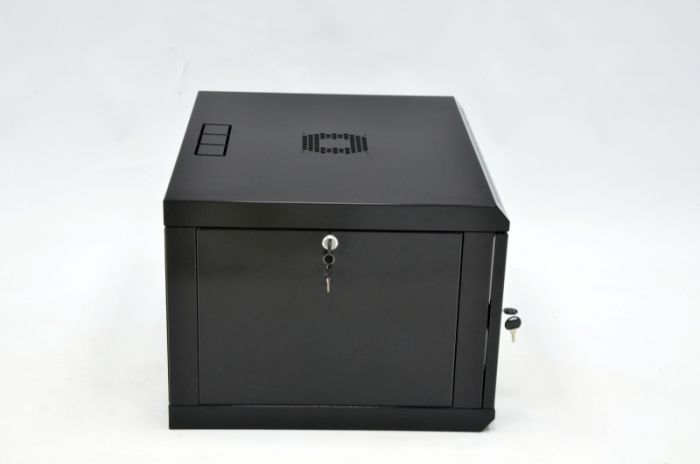 Шафа 6U, 600х500х373 мм (Ш * Г * В), економ, акрилове скло, чорна