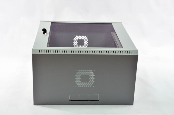 Шафа 12U, 600х350х640 мм (Ш * Г * В), економ, акрилове скло, сірий