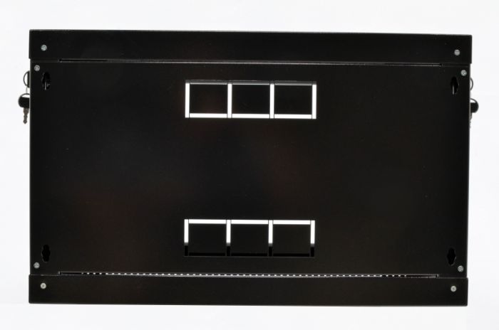 Шафа 6U, 600х350х373 мм (Ш * Г * В), економ, акрилове скло, чорна
