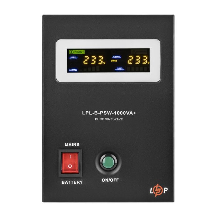 ДБЖ LP LPL-B-PSW-1000VA+ (700Вт) 10A/30A з правильною синусоїдою 12V
