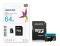 Карта пам'яті microSDXC (UHS-1) A-DATA Premier 64Gb Class 10 A1 (R-100Mb/s)  (adapter SD) (AUSDX64GUICL10A1-RA1)