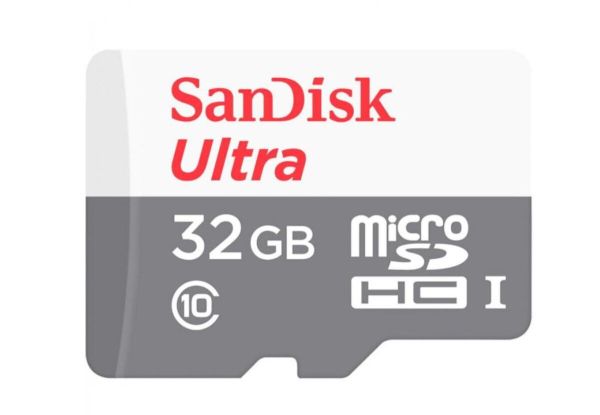 Карта пам'яті microSDHC (UHS-1) SanDisk Ultra 32Gb class 10 A1 (100Mb/s) (adapter SD) (SDSQUNR-032G-GN3MA)